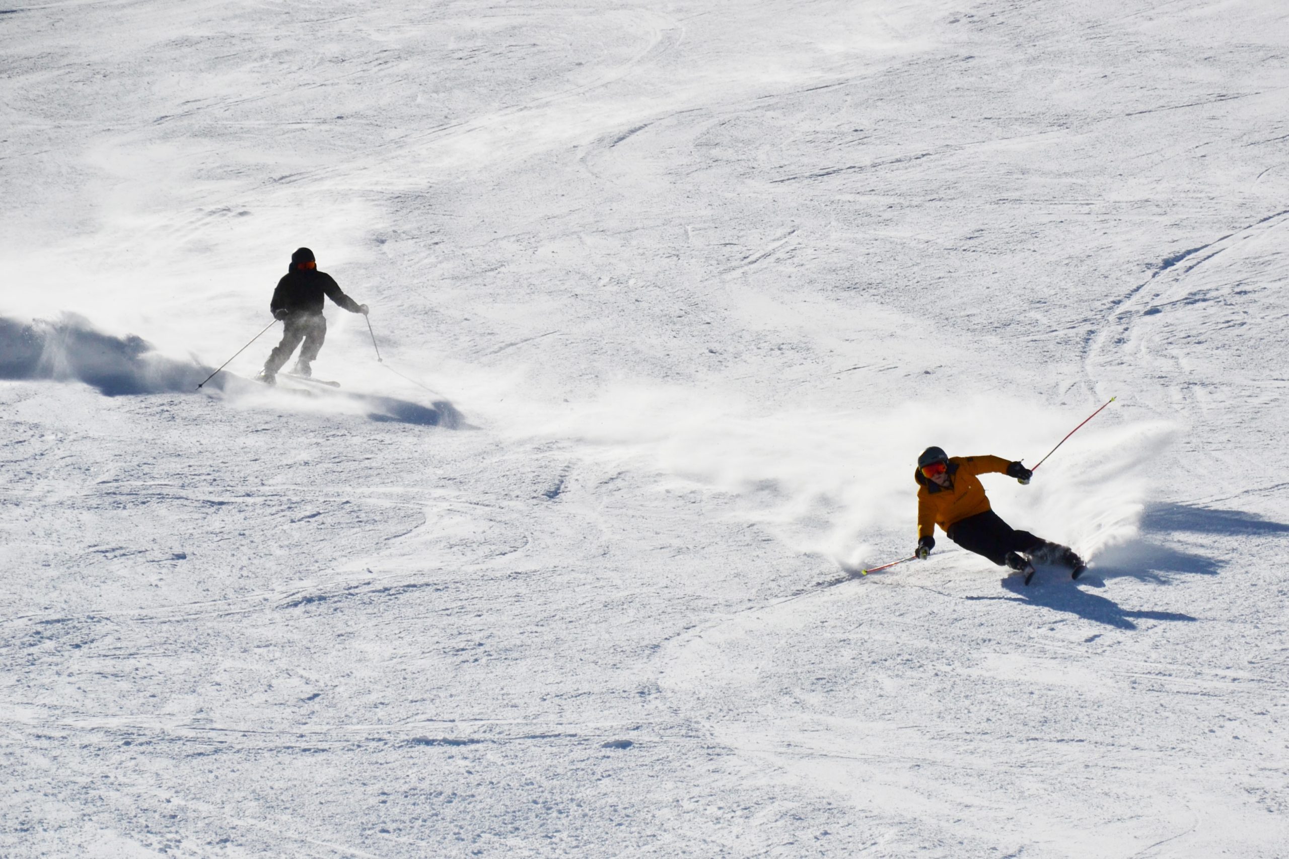 Zwei Skifahrer