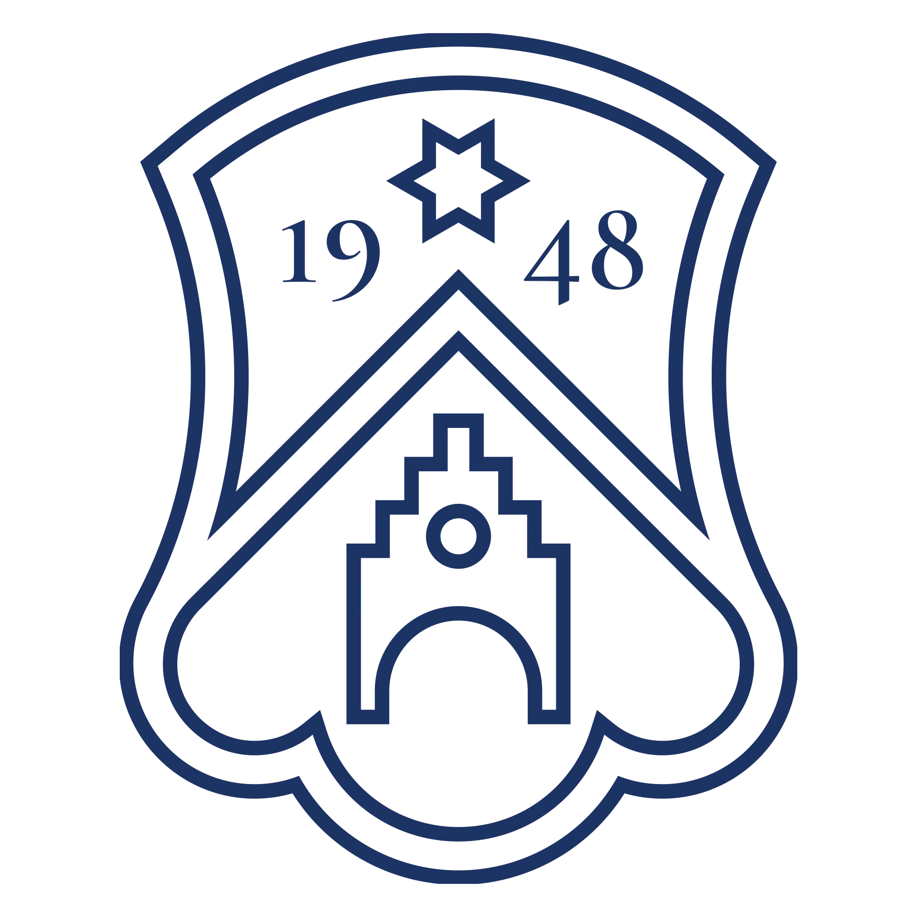 Logo from Schloss Stein  in blue