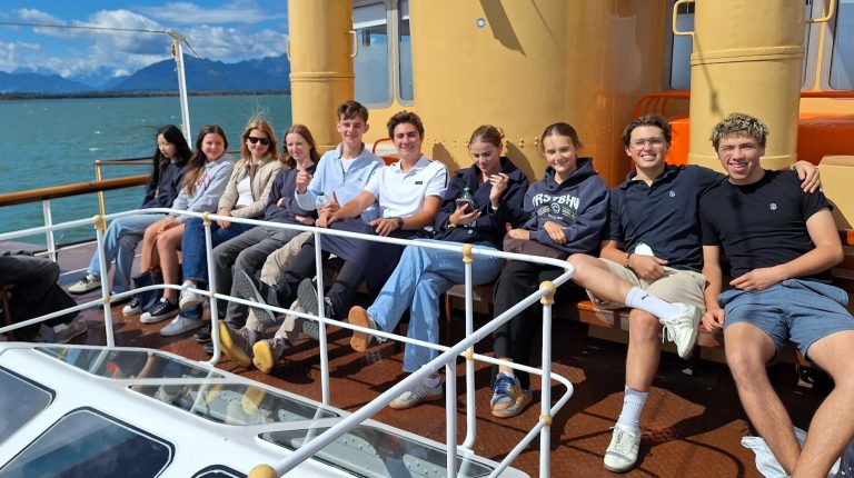 Bei der Schifffahrt über dem Chiemsee